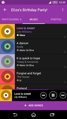 PartyShare android App screenshot 1